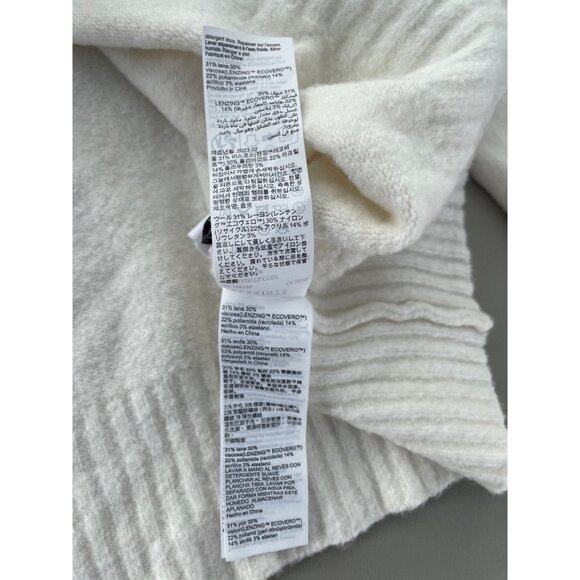 AllSaints Asha Sweater Size Small Soft Fluffy Long Sleeve Pullover Cream Comfort - Picture 10 of 16